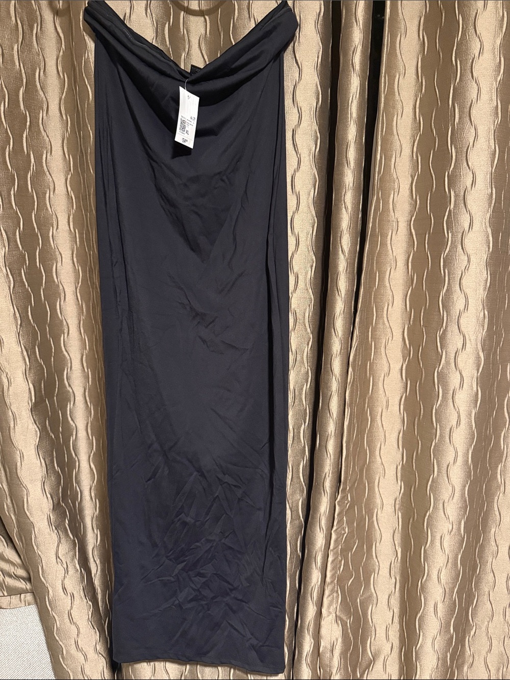 Forever 21 Black Strapless Maxi Tube Dress